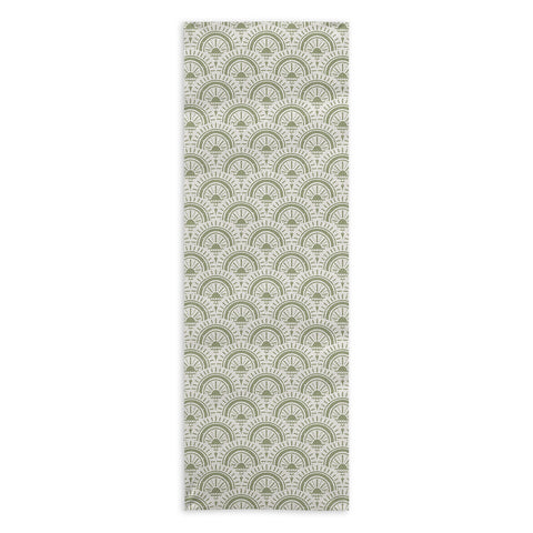 CoastL Studio Surfside Deco Lush Green Yoga Towel