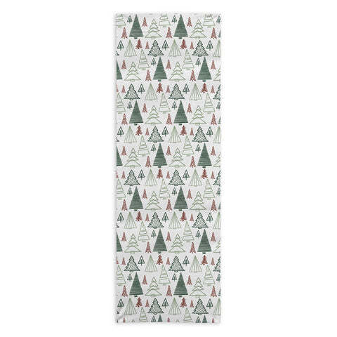 CoastL Studio Tree Farm Classic Christmas Yoga Towel