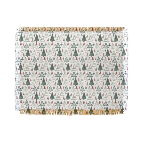 CoastL Studio Tree Farm Classic Christmas Throw Blanket