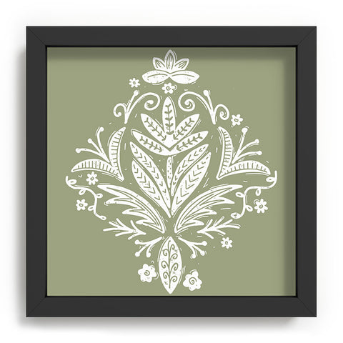 CoastL Studio Tropical Paradise Lush Green Recessed Framing Square