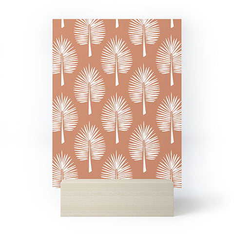 CoastL Studio Wide Palm Terra Cotta Mini Art Print