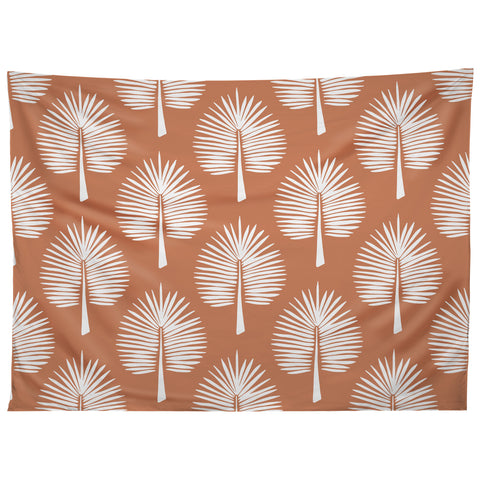 CoastL Studio Wide Palm Terra Cotta Tapestry