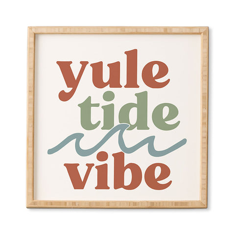 CoastL Studio YuleTide Vibe Framed Wall Art