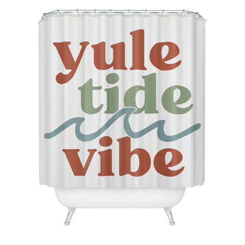 CoastL Studio YuleTide Vibe Shower Curtain