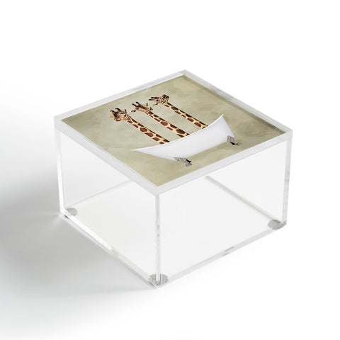 Coco de Paris 3 giraffes in bathtub Acrylic Box