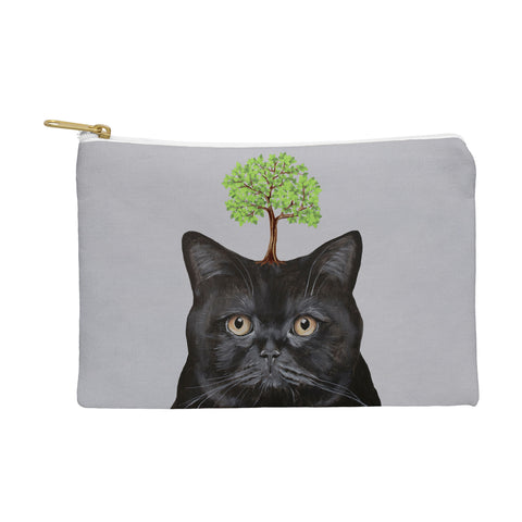 Coco de Paris A black cat with a tree Pouch