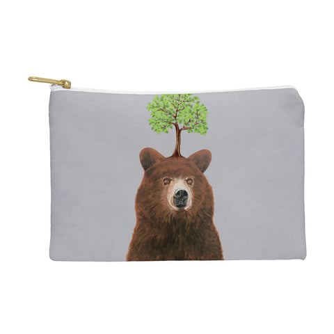 Coco de Paris A brown bear with a tree Pouch