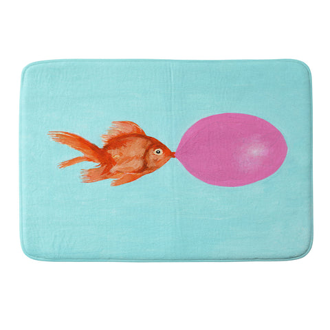 Coco de Paris A bubblegum goldfish Memory Foam Bath Mat
