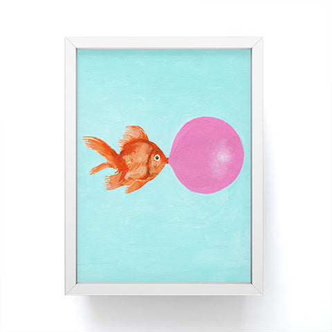 Coco de Paris A bubblegum goldfish Framed Mini Art Print