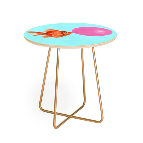 Coco de Paris A bubblegum goldfish Round Side Table