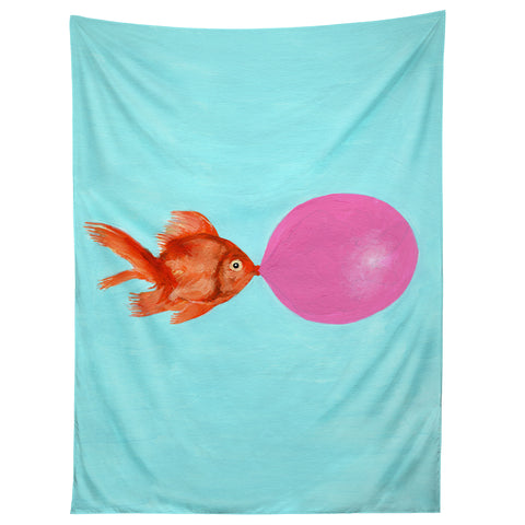 Coco de Paris A bubblegum goldfish Tapestry