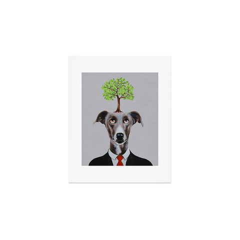Coco de Paris A greyhound with a tree Art Print