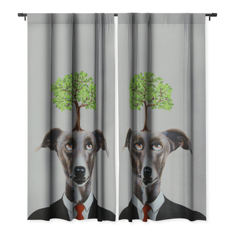 Coco de Paris A greyhound with a tree Blackout Non Repeat