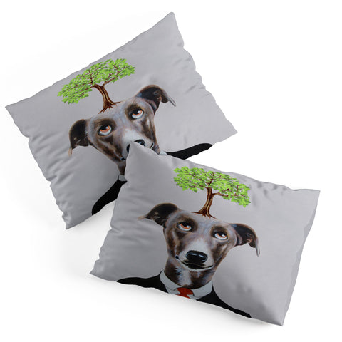 Coco de Paris A greyhound with a tree Pillow Shams