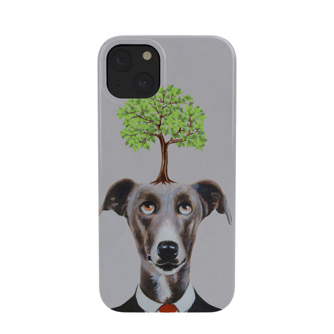 Coco de Paris A greyhound with a tree Phone Case