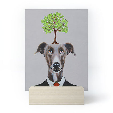 Coco de Paris A greyhound with a tree Mini Art Print