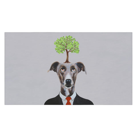 Coco de Paris A greyhound with a tree Tablecloth