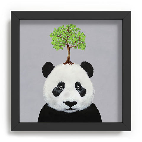 Coco de Paris A Panda with a tree Recessed Framing Square