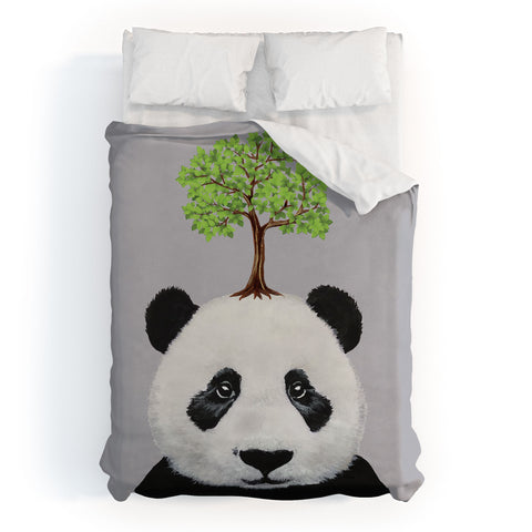 Coco de Paris A Panda with a tree Duvet Cover