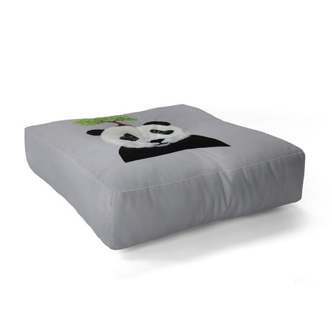 Coco de Paris A Panda with a tree Floor Pillow Square