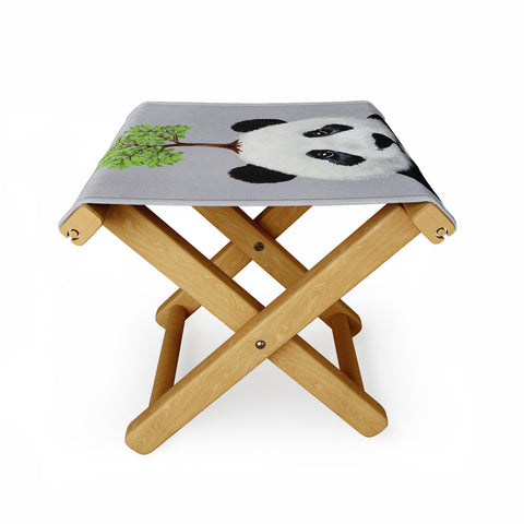 Coco de Paris A Panda with a tree Folding Stool
