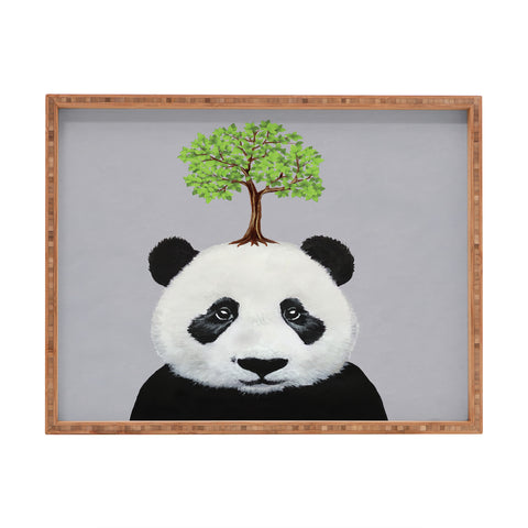 Coco de Paris A Panda with a tree Rectangular Tray