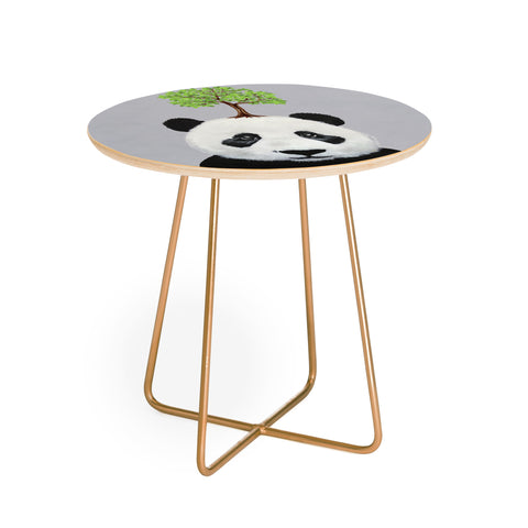 Coco de Paris A Panda with a tree Round Side Table