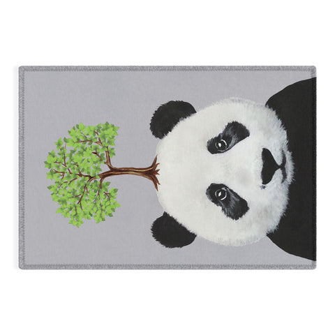 Coco de Paris A Panda with a tree Outdoor Rug