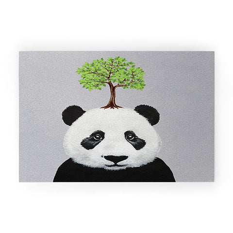 Coco de Paris A Panda with a tree Welcome Mat