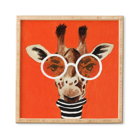 Coco de Paris A stripy Giraffe Framed Wall Art