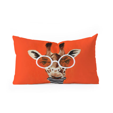Coco de Paris A stripy Giraffe Oblong Throw Pillow