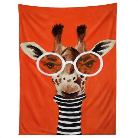 Coco de Paris A stripy Giraffe Tapestry