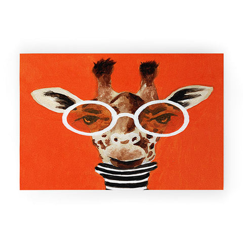 Coco de Paris A stripy Giraffe Welcome Mat