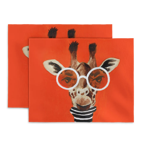 Coco de Paris A stripy Giraffe Placemat