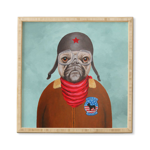 Coco de Paris Aviator Bulldog Framed Wall Art