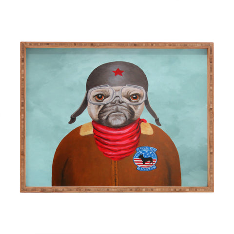 Coco de Paris Aviator Bulldog Rectangular Tray