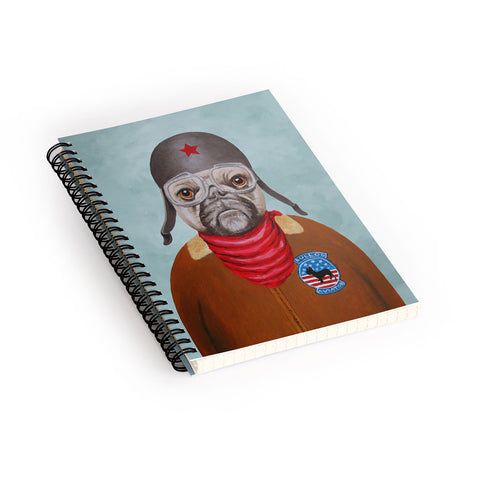 Coco de Paris Aviator Bulldog Spiral Notebook