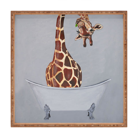 Coco de Paris Bathtub Giraffe Square Tray
