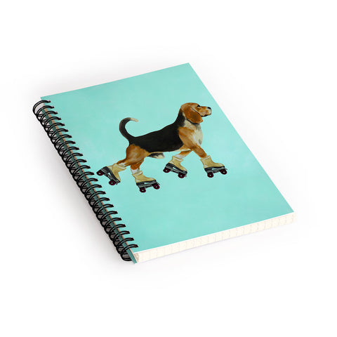 Coco de Paris Beagle Rollerskater Spiral Notebook