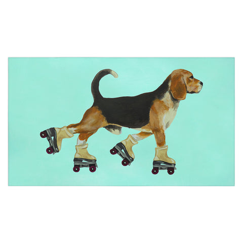 Coco de Paris Beagle Rollerskater Tablecloth