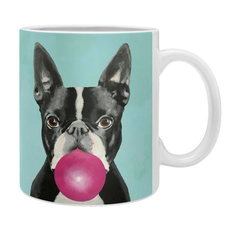 Coco de Paris Boston Terrier blowing bubblegum Coffee Mug