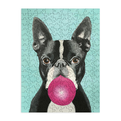 Coco de Paris Boston Terrier blowing bubblegum Puzzle