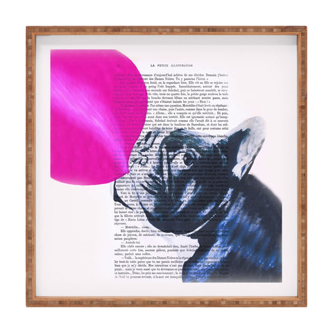 Coco de Paris Bulldog With Bubblegum 02 Square Tray