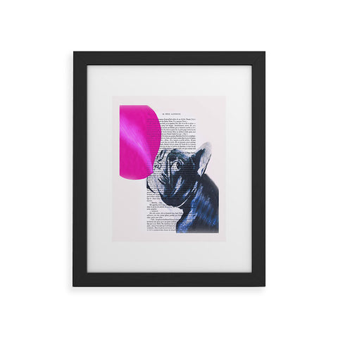 Coco de Paris Bulldog With Bubblegum 02 Framed Art Print