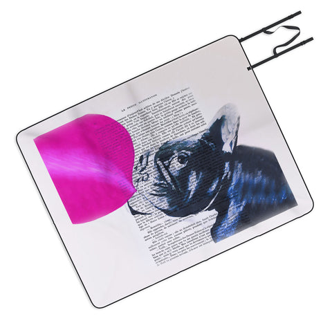 Coco de Paris Bulldog With Bubblegum 02 Picnic Blanket