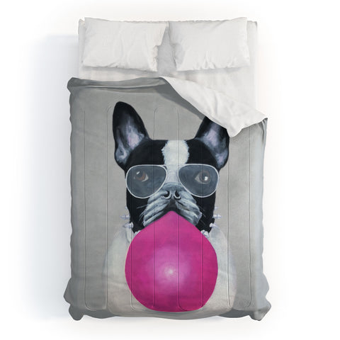 Coco de Paris Bulldog with bubblegum Comforter