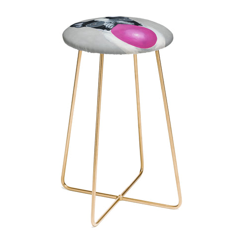 Coco de Paris Bulldog with bubblegum Counter Stool