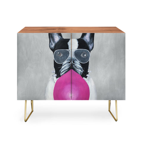 Coco de Paris Bulldog with bubblegum Credenza