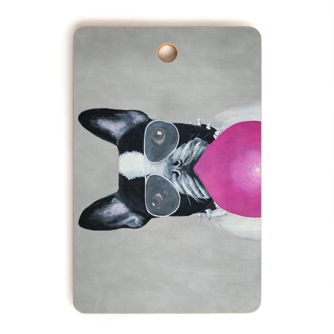 Coco de Paris Bulldog with bubblegum Cutting Board Rectangle