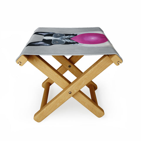 Coco de Paris Bulldog with bubblegum Folding Stool